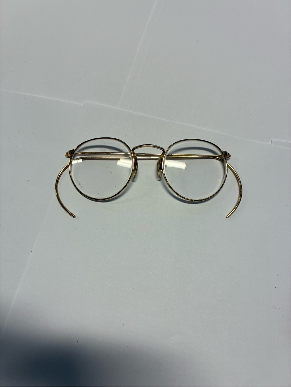 Classic Round Metal Frame Eyeglasses - Gold color